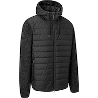 Outbound Men's Ash Insulated, Zip-Up, Hooded Jacket, Black Front_Angled_Right