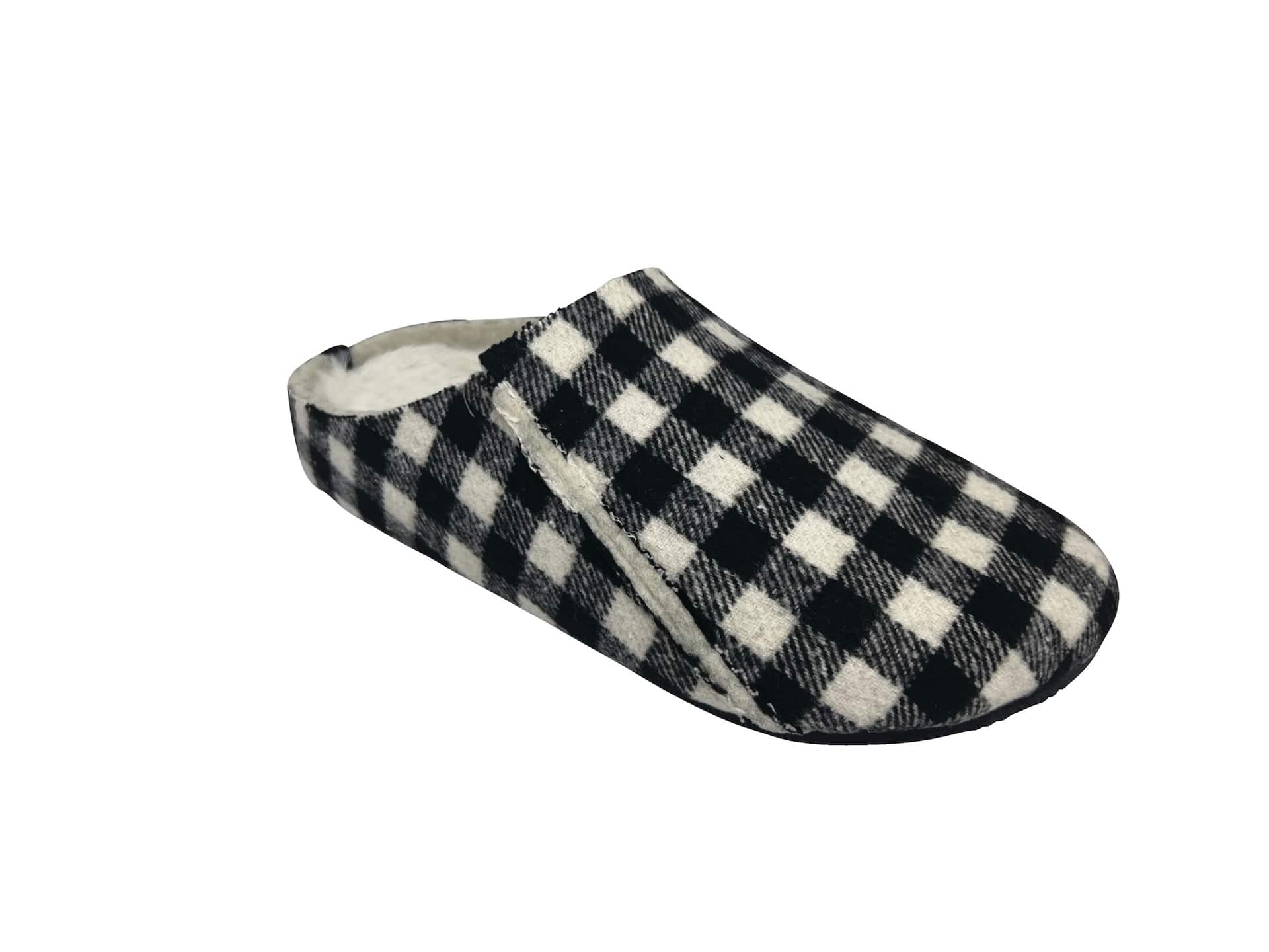 Outbound Men's Fleece Lined Leather Indoor House Slippers Non-Slip