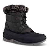 Bottes d'hiver isolées en similifourrure pour femmes Outbound, noir Front_Angled_Right