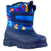 Outbound Kids'/Toddler Animal Print Winter Boots, Blue