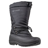 Outbound Women's Flurry Winter Boots, Black Front_Angled_Right