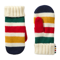 Mitaines aux rayures de La Baie d'Hudson, unisexe/adulte, moyen, blanc Composite_or_Mixed