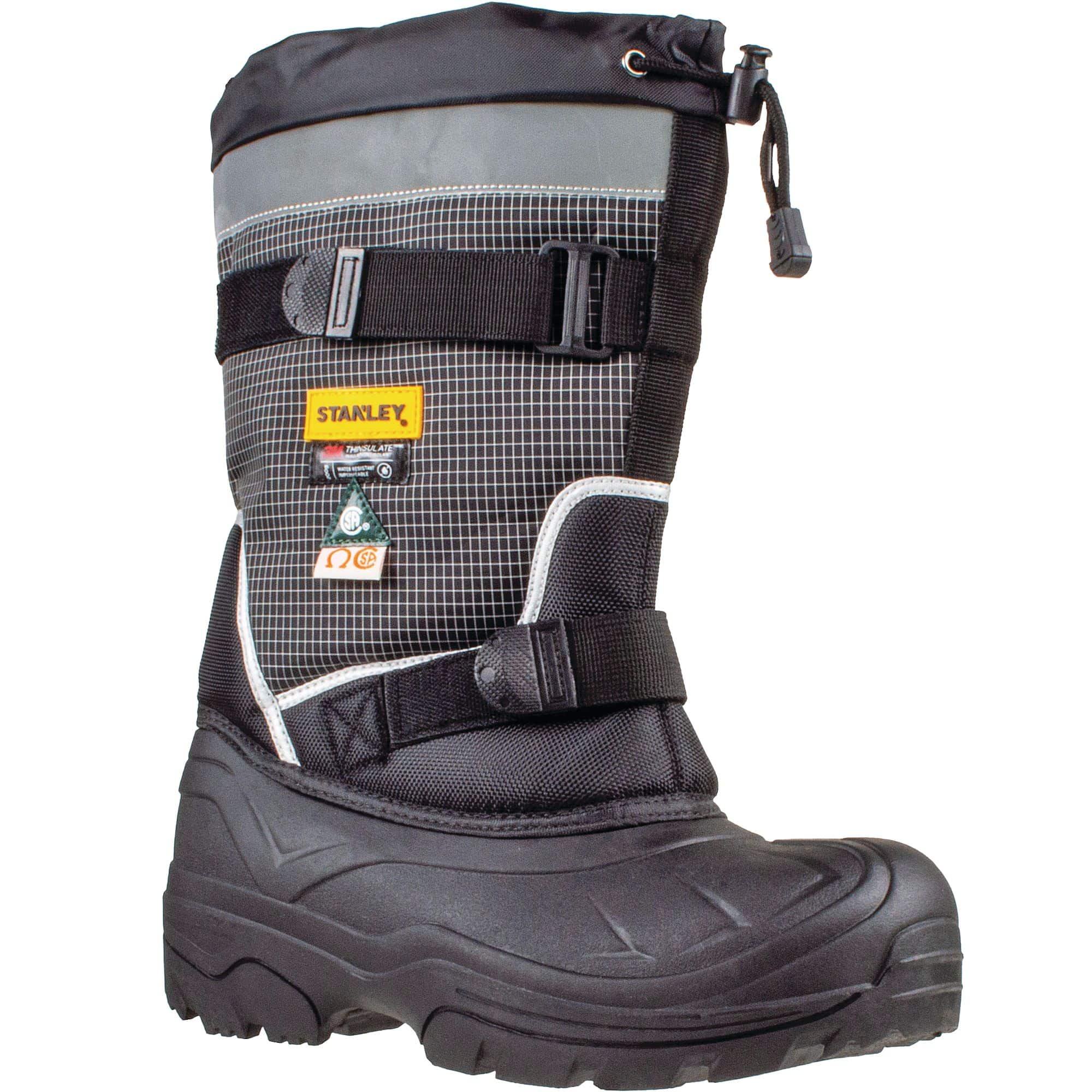 Stanley Men s Extreme Winter Work Boots CSA Water Resistant Steel Toe Rated to 50 C Black Canadian Tire