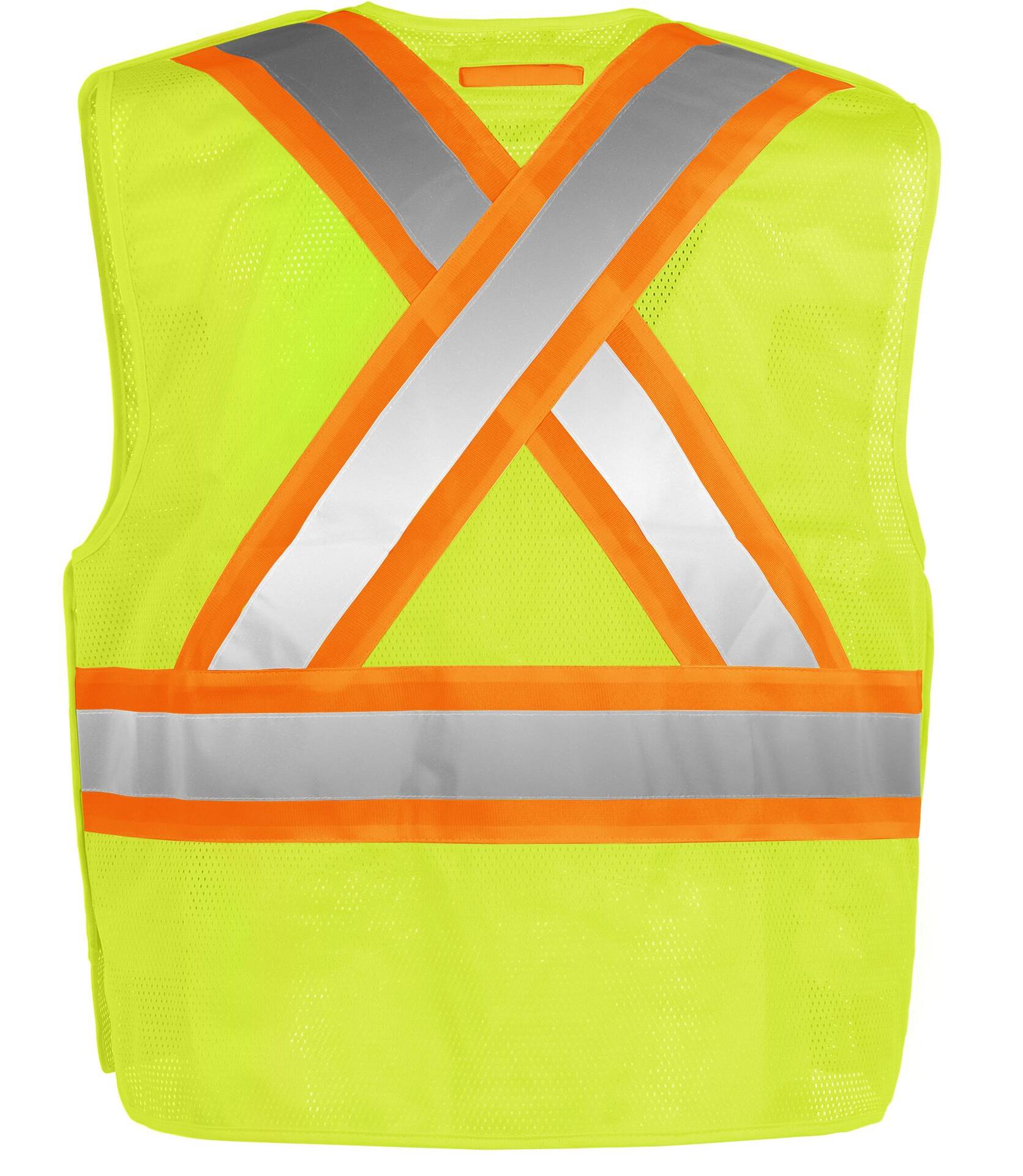 Terra Hi-Vis 5-Point Tear Away Work Vest with Reflective Tape