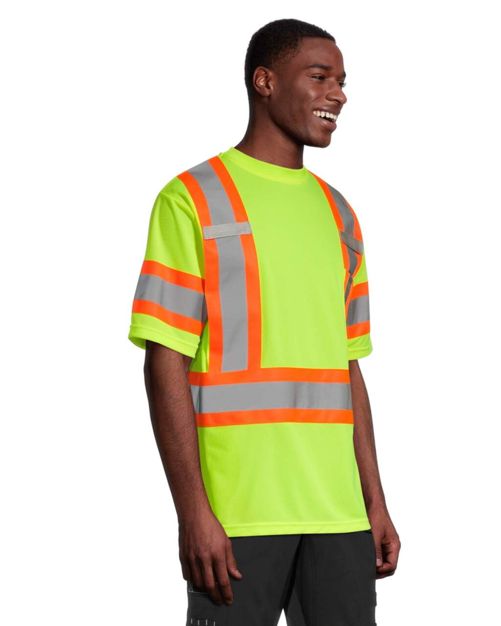 Terra Hi Vis Breathable Work T Shirt with Reflective Tape Chest