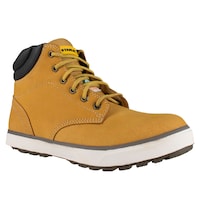 Stanley Men's Jensen CSA Steel Toe Nubuck Leather Work Boots, 6-in High, Wheat