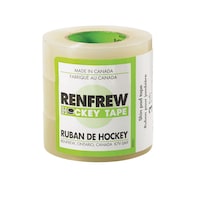 Renfrew Waterproof Hockey Tape, Clear, 24-mm x 15-m, 3-pk Front_Elevated