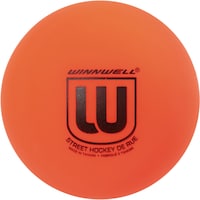 Winnwell Street Hockey Medium Ball, Orange, 65mm, 50g