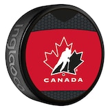 Team Canada Souvenir Hockey Puck, 6-oz Front_Angled_Right