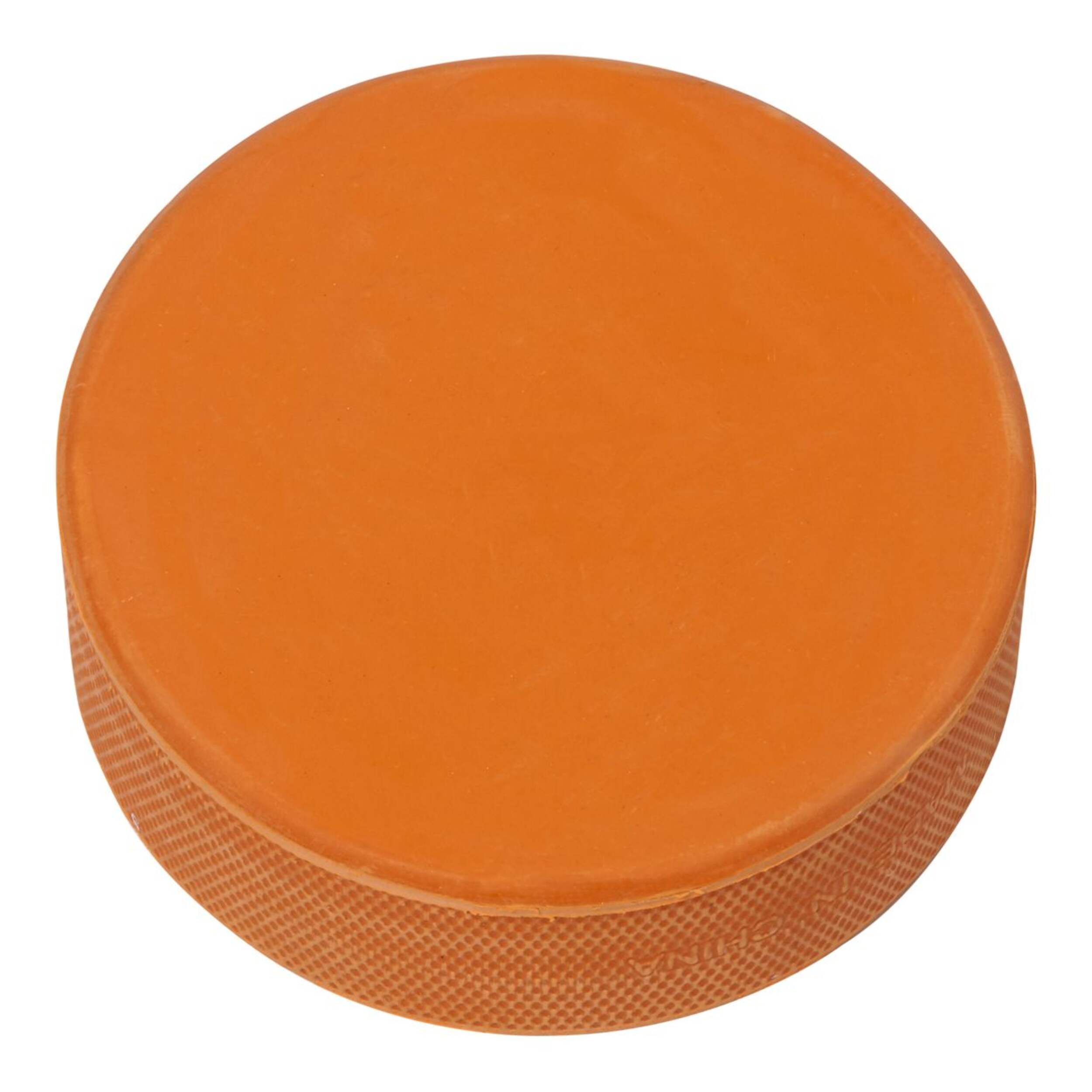 Winnwell Sponge Practice Hockey Puck, Orange Overhead_Plunge
