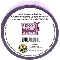 Ruban de hockey Renfrew Pro/Comp-o-stik Hockey Fights Cancer, lavande, 24 mm x 18 m Front_Elevated