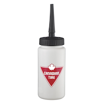 Canadian Tire Extended Tip Hockey Water Bottle, White, Assorted Sizes