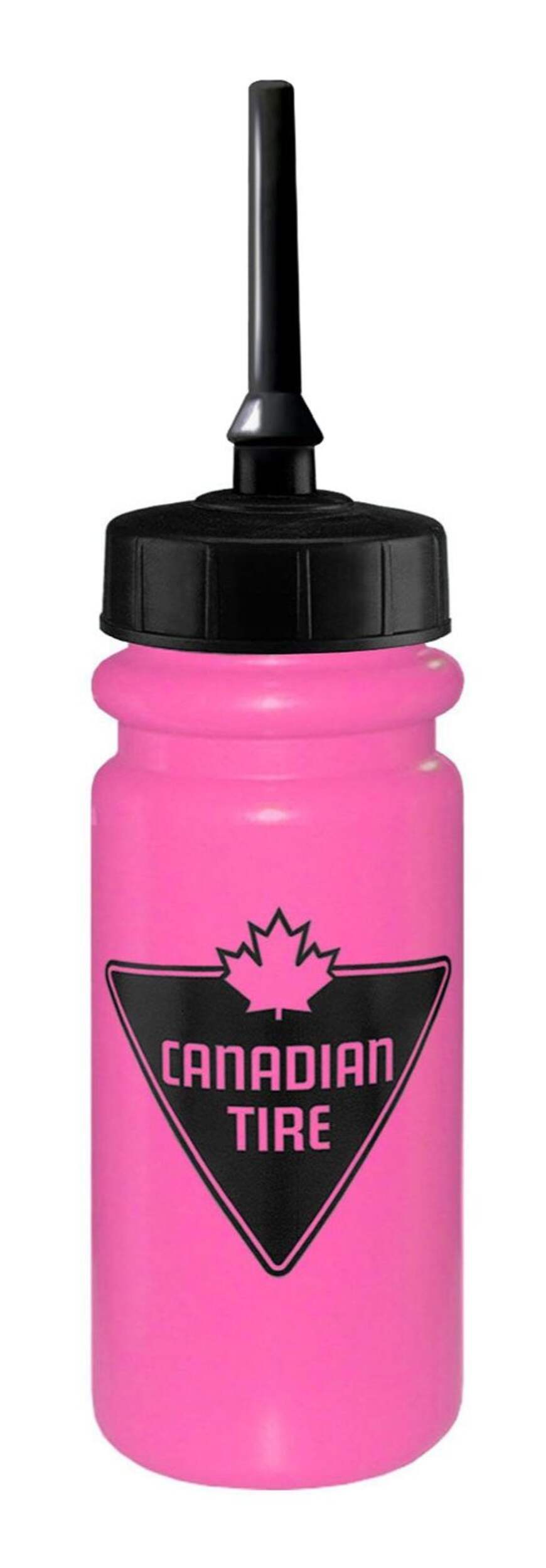 Canadian Tire Extended Tip Hockey Water Bottle, Pink, 20.2-oz Front_Flat