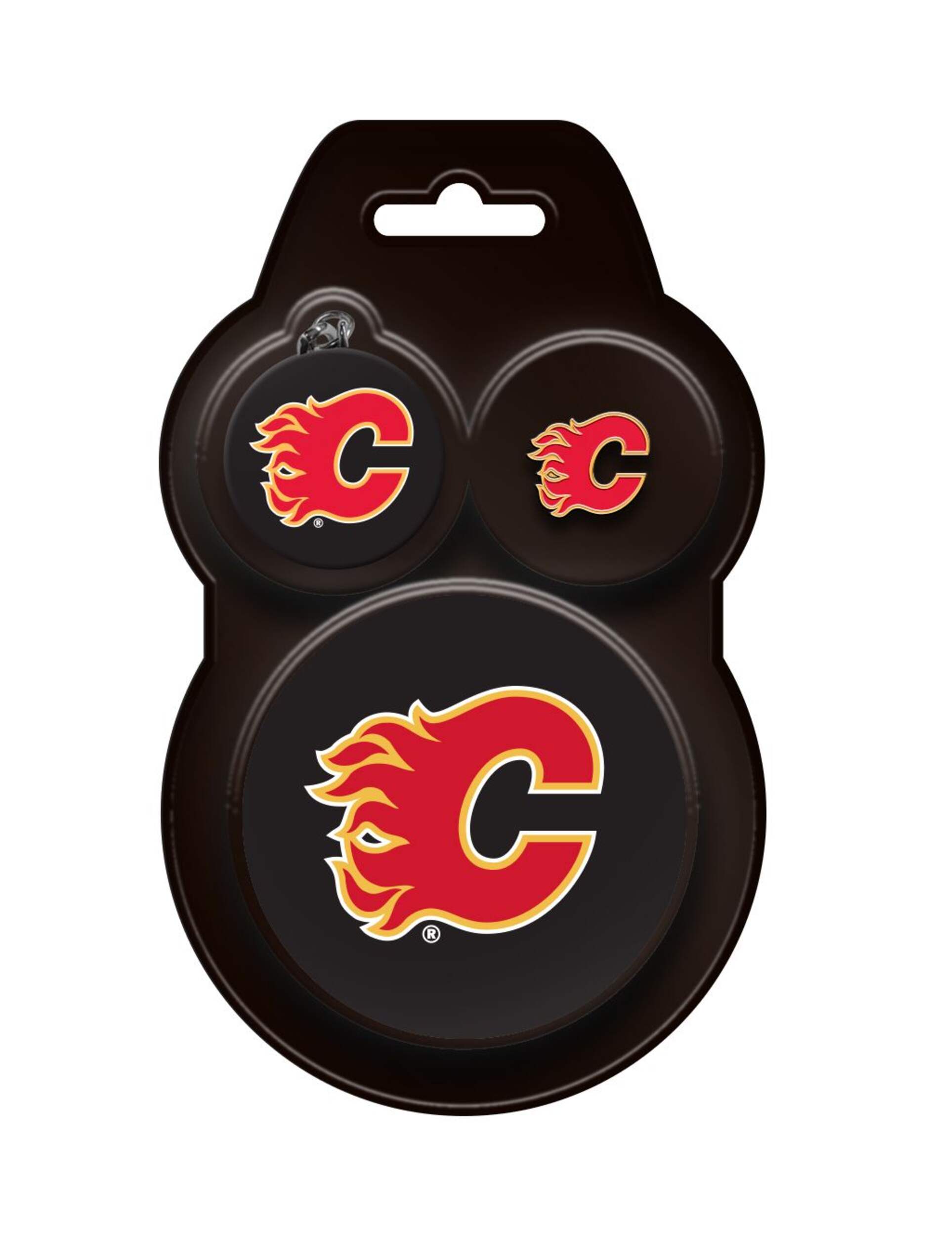NHL Calgary Flames Puck Fanpack Front_Flat