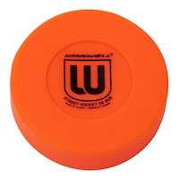 Winnwell Street Hockey Medium Puck, Orange, 75mm, 50g