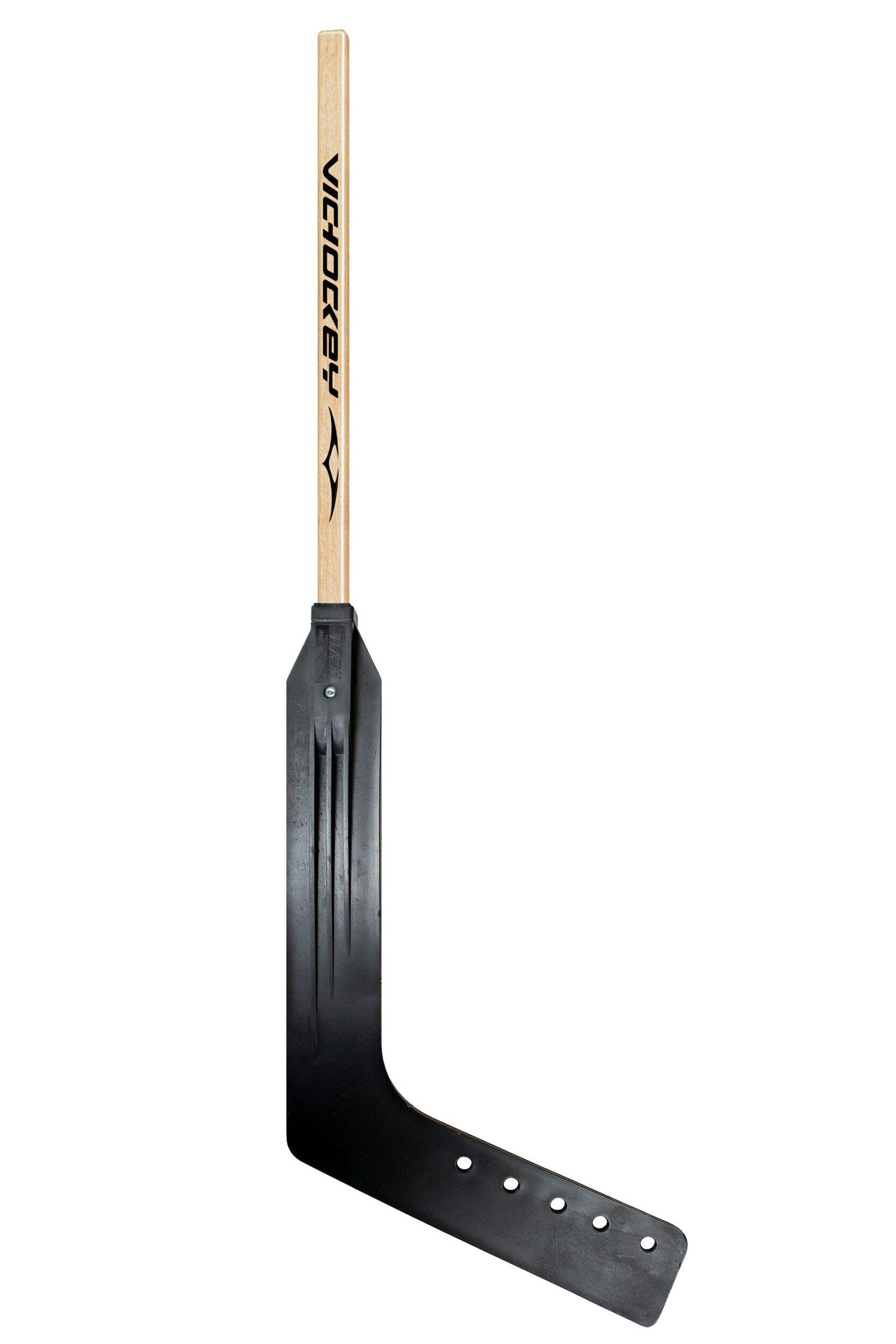 VIC Wood Goalie Street Hockey Stick with Plastic Blade, Youth, 42-in Side_Right