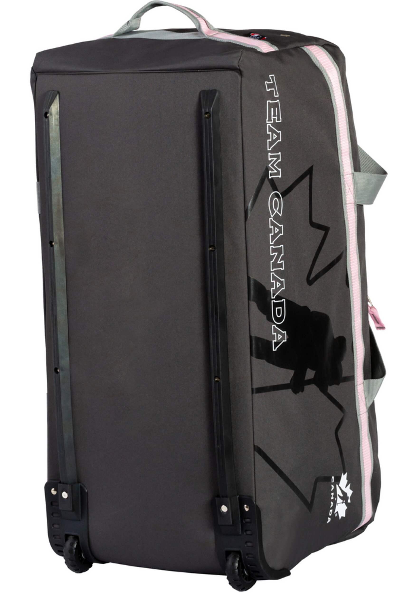 Hockey Canada Hockey Bag, Wheeled, Junior, Grey/Pink, 32in Canadian Tire