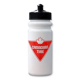 Canadian Tire Hockey/Sports Water Bottle, White, 20.2-oz Front_Flat
