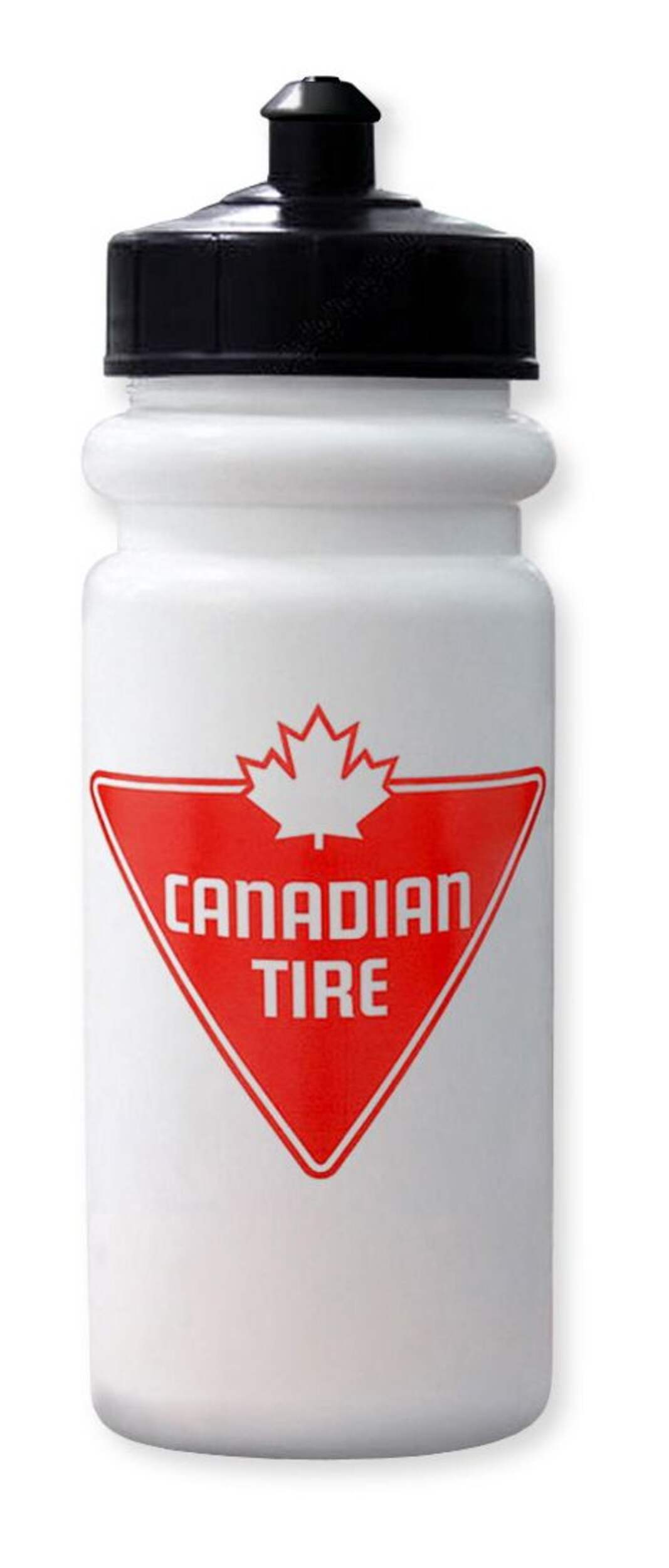 Canadian Tire Hockey/Sports Water Bottle, White, 20.2-oz Front_Flat