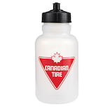 Canadian Tire Hockey/Sports Water Bottle, White, 1-L Front_Flat