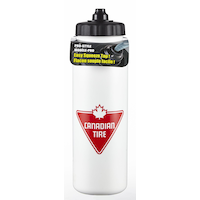 Canadian Tire Pro Squeeze Hockey/Sports Water Bottle, White, 28.7-oz Front_Flat
