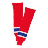 Sherwood NHL Knit Hockey Socks, Montreal Canadiens, Red/Navy/White, Assorted Sizes Front_Flat