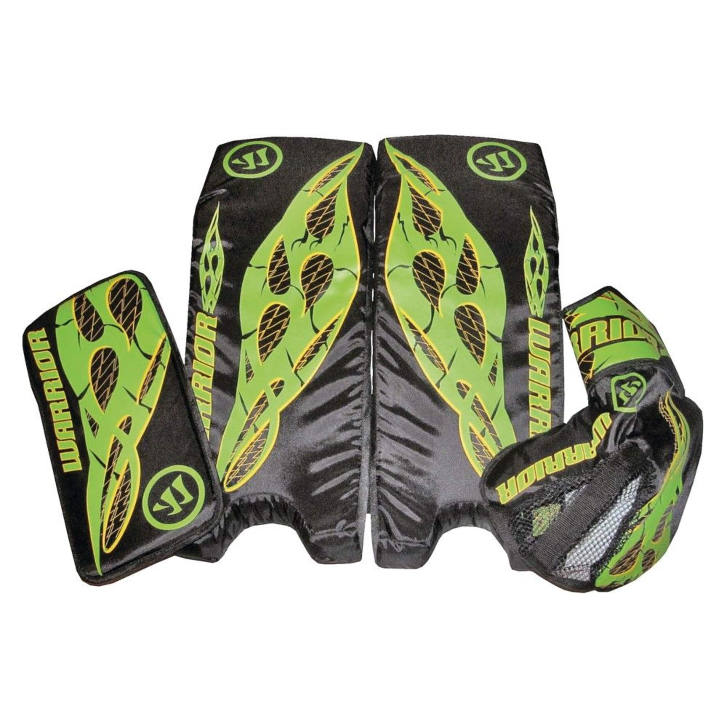 Road Warrior Street Hockey Goalie Leg Pads/Glove/Blocker Set, Youth, Left, 21-in Composite_or_Mixed