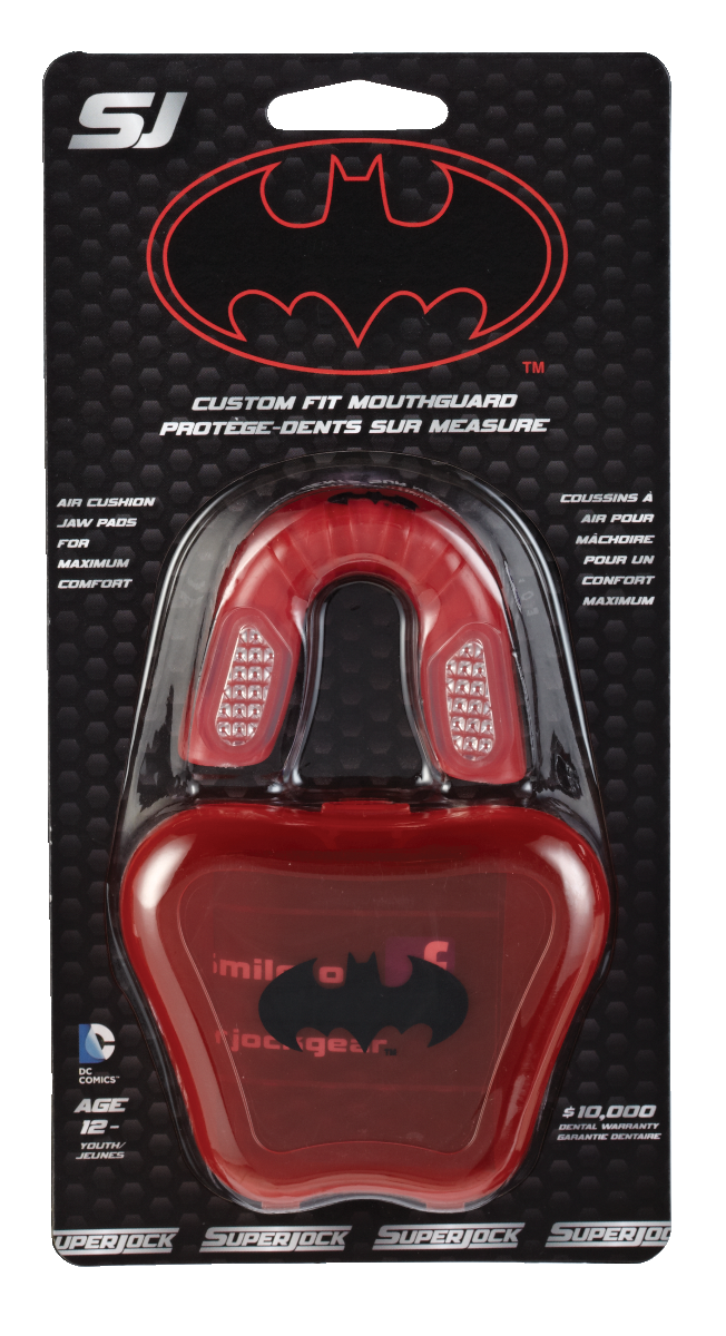 SuperJock Batman Red Hockey Mouth Guard with Case, Junior | Canadian Tire