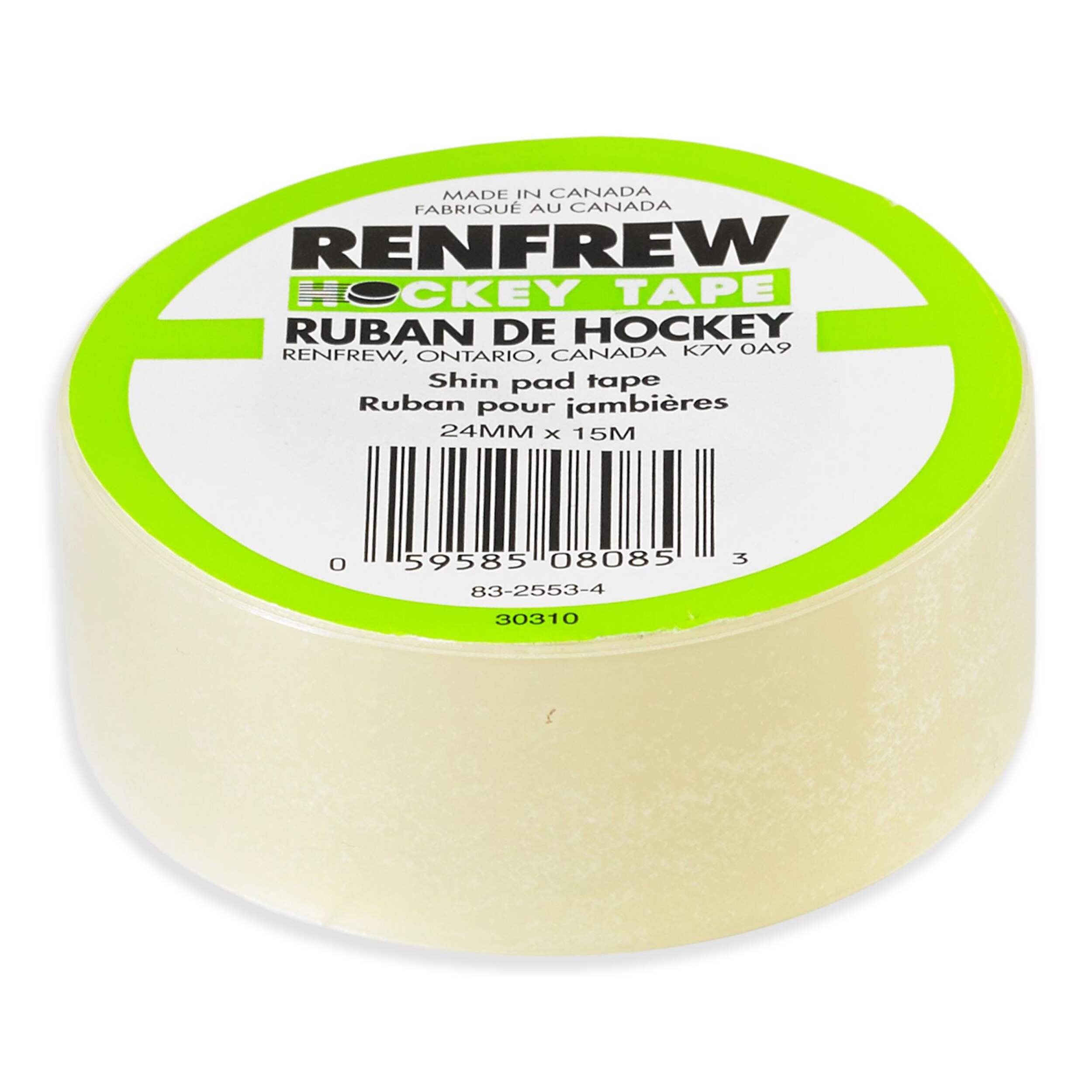 Ruban de hockey pour jambières Renfrew, transparent, 24 mm x 15 m Bottom_Plunge