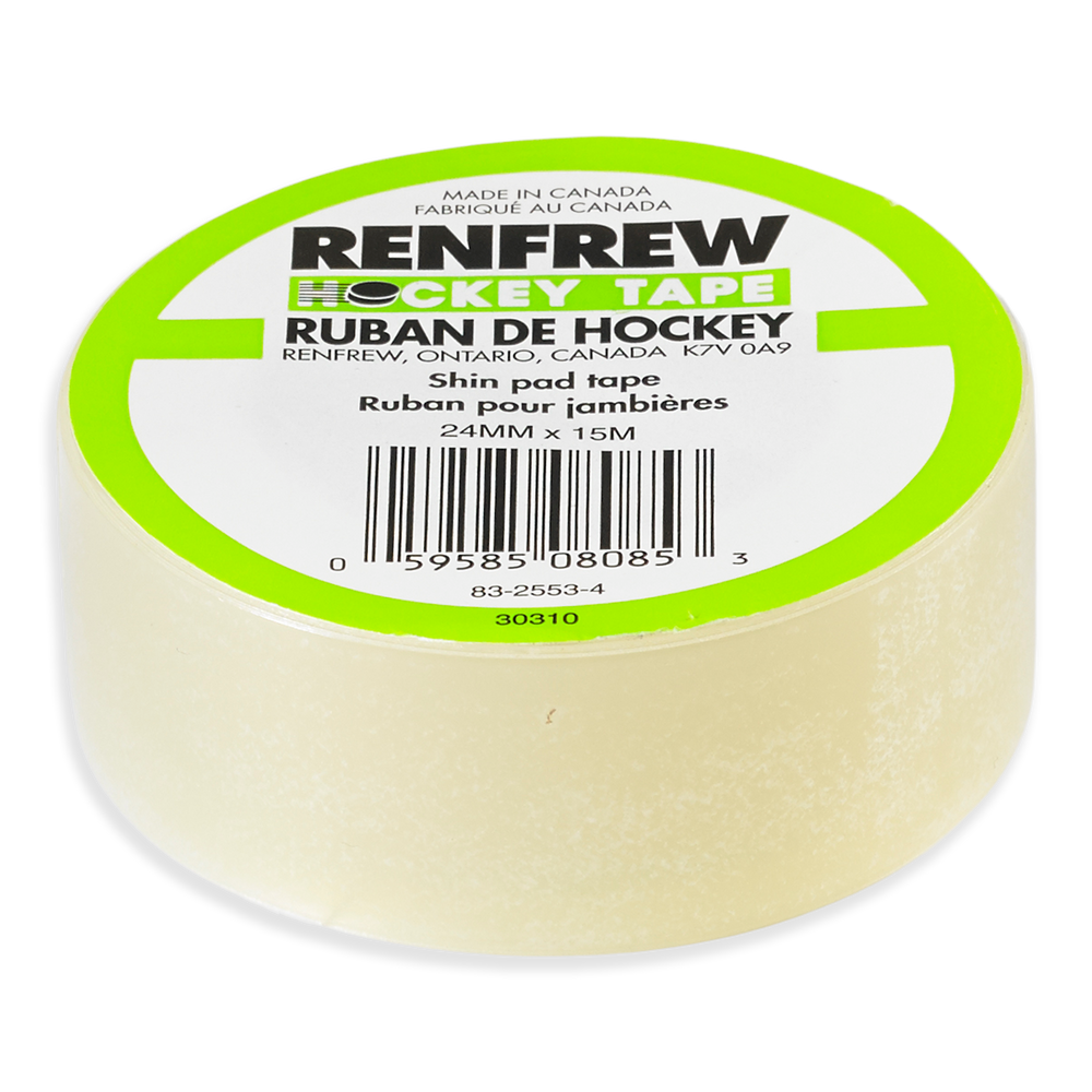 Renfrew Shin Pad and Hockey Tape, Clear, 24mm x 15m Canadian Tire