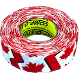 Renfrew or Comp-o-stik Hockey Tape, Canadian Flag, 24-mm x 18-m Front_Elevated