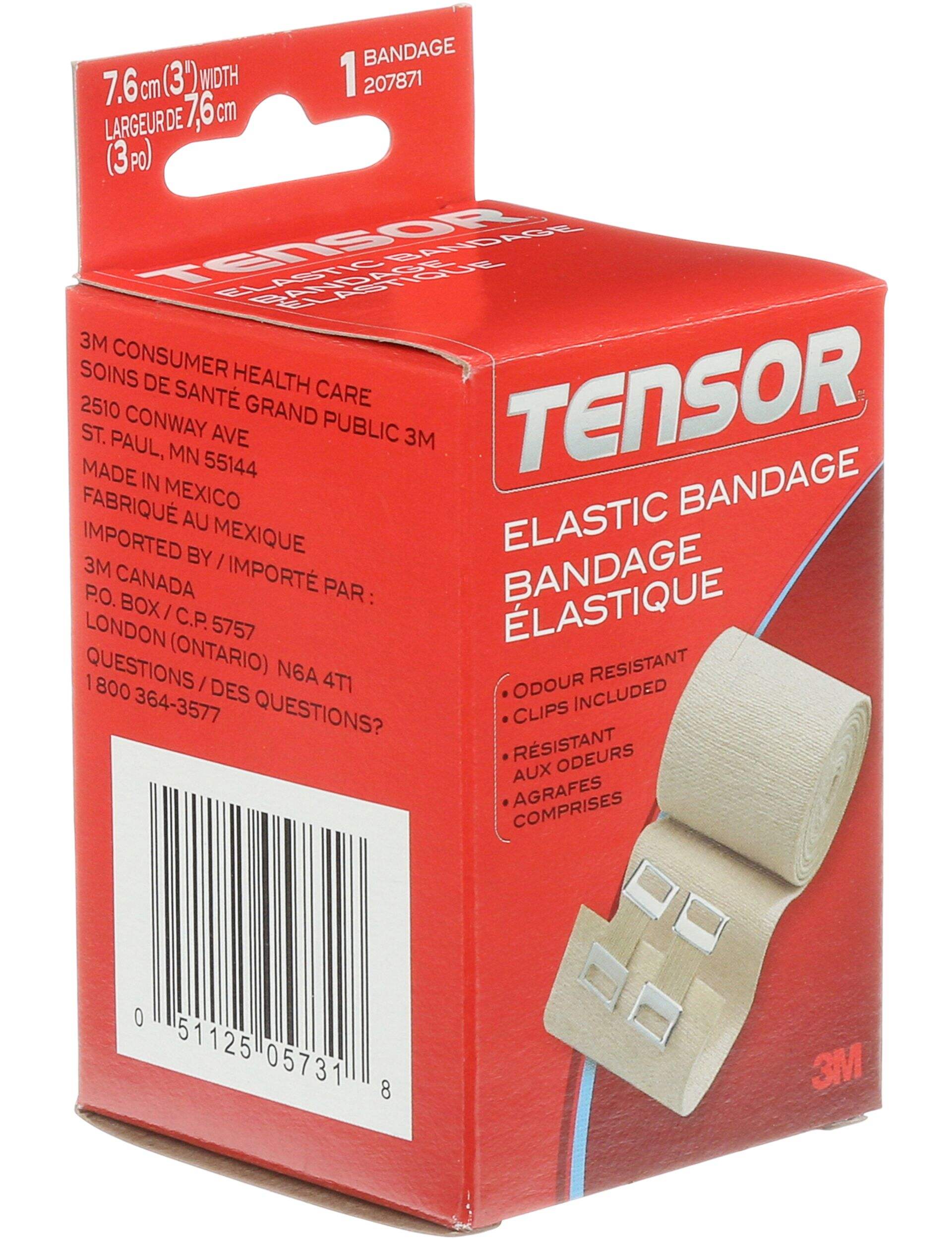 Tensor Elastic Bandage Wrap with Clips, Beige, 3in Canadian Tire