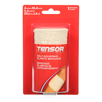 Tensor Self-Adhering Elastic Bandage Wrap, Beige, 4-in