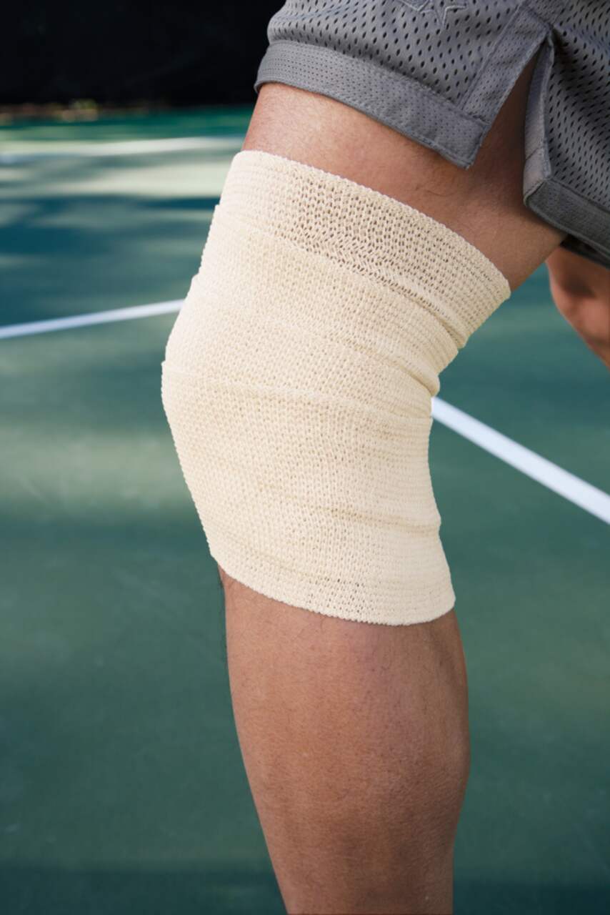 Tensor Self-Adhering Elastic Bandage Wrap, Beige, 3-in