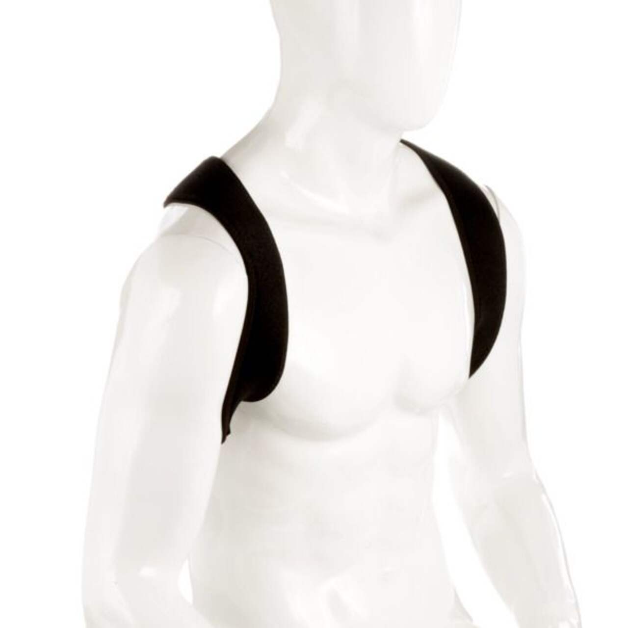 Adjustable Upper Back Shoulder Support Posture Corrector Adult Corset Spine  Brace Back Belt, Size:M(Black), ZA