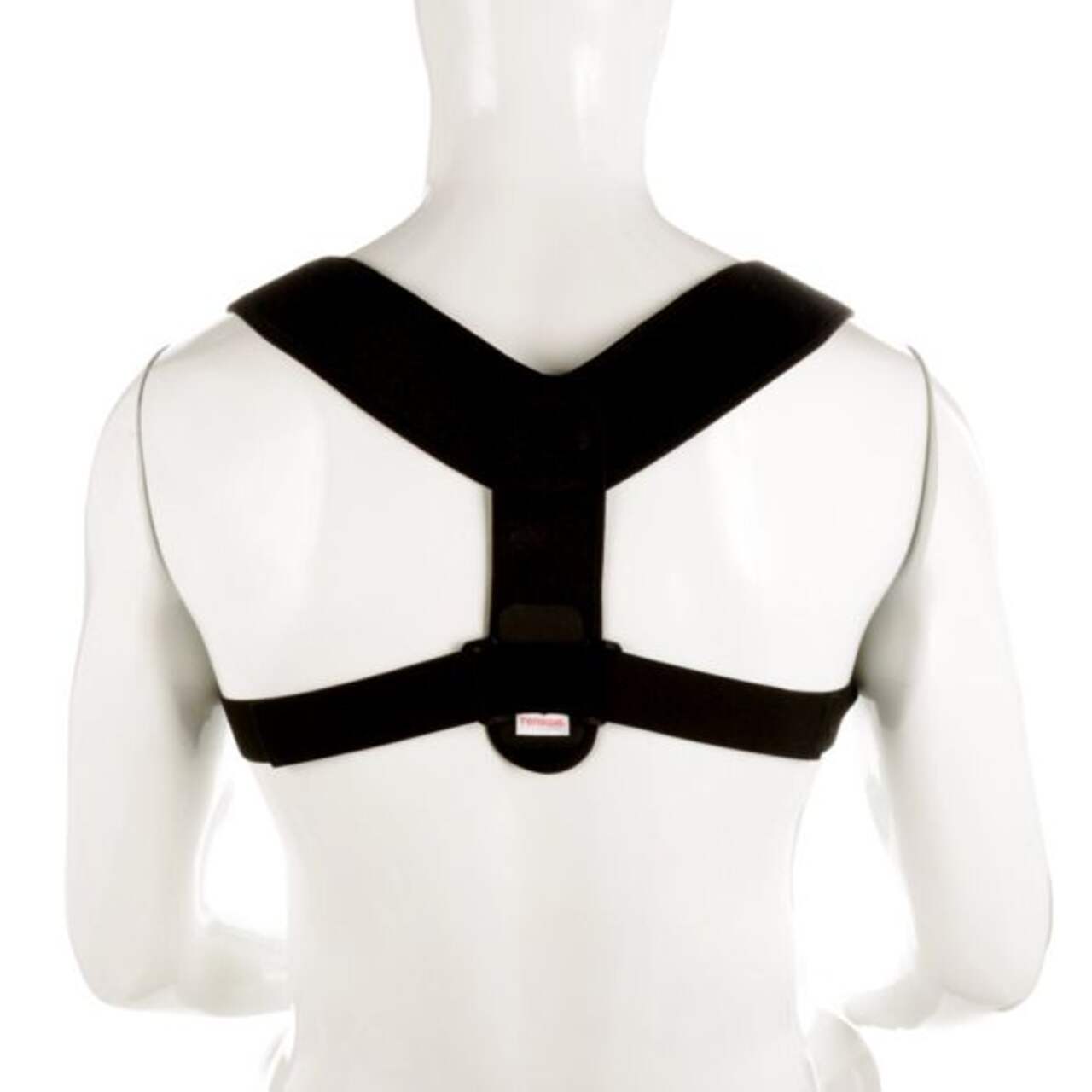 Tensor Posture Corrector Adjustable Back Support, Black, One Size