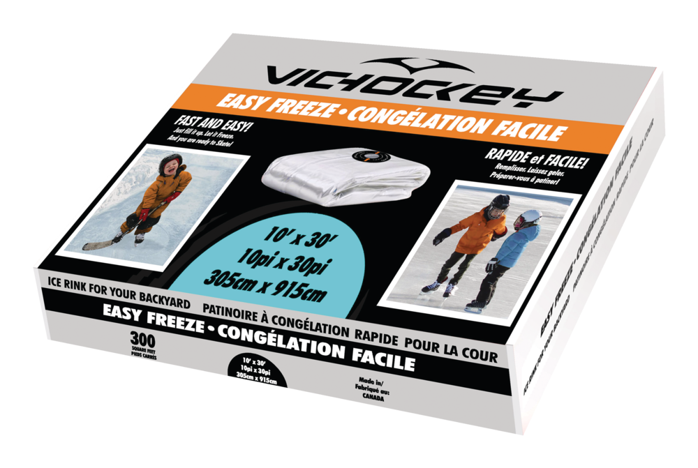 VIC Reddi Rink EZ Freeze Ice Skating Home Hockey Rink Kit, 10ft x 30ft Canadian Tire