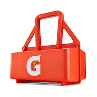 Gatorade Pro Squeeze Water Bottle Carrier, 6 Slots Front_Three_Fourths_Angled_Left