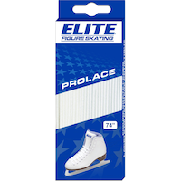 Elite Prolace Figure Skating Laces, Non-Waxed, White, Assorted Sizes