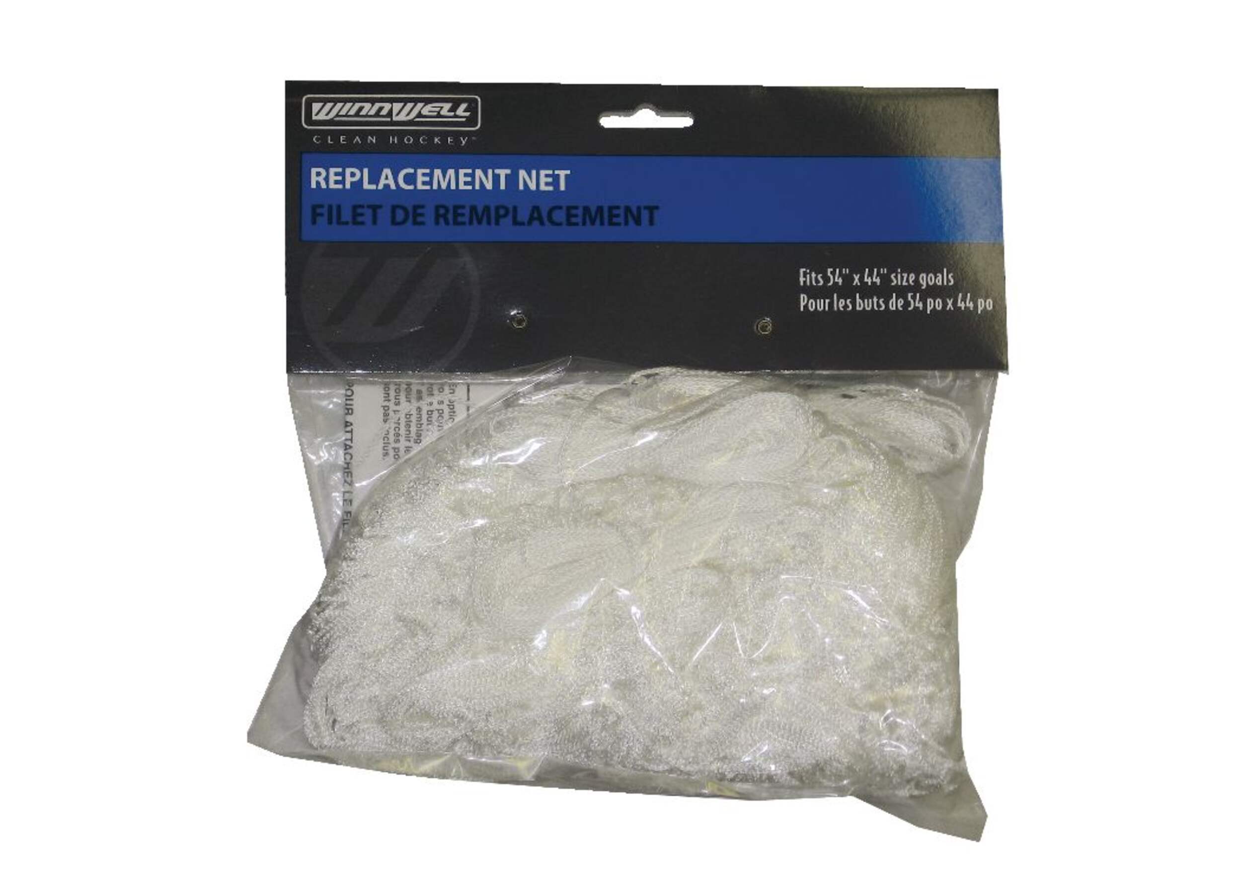 Winnwell Hockey Net Mesh Replacement, 54-in Front_Flat