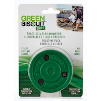 Green Biscuit Snipe Shooting Hockey Training Practice Puck
