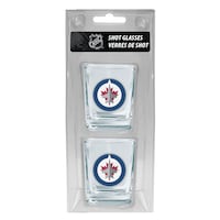 NHL Winnipeg Jets Shot Glass Set, 2-pk Front_Flat