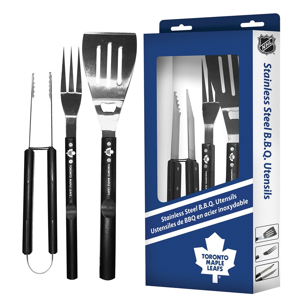 NHL Toronto Maple Leafs BBQ Utensil Set, 3pc Canadian Tire