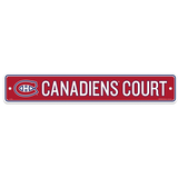 NHL Montreal Canadiens Street Sign, 4-in x 15-in Front_Flat