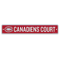 NHL Montreal Canadiens Street Sign, 4-in x 15-in