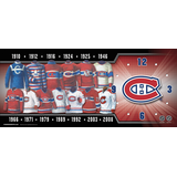 Montreal Canadiens Jersey Evolution Clock