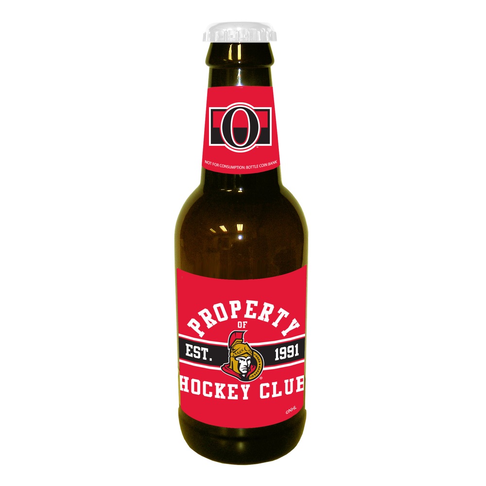 NHL Ottawa Senators Beer Bottle Coin Bank Canadian Tire