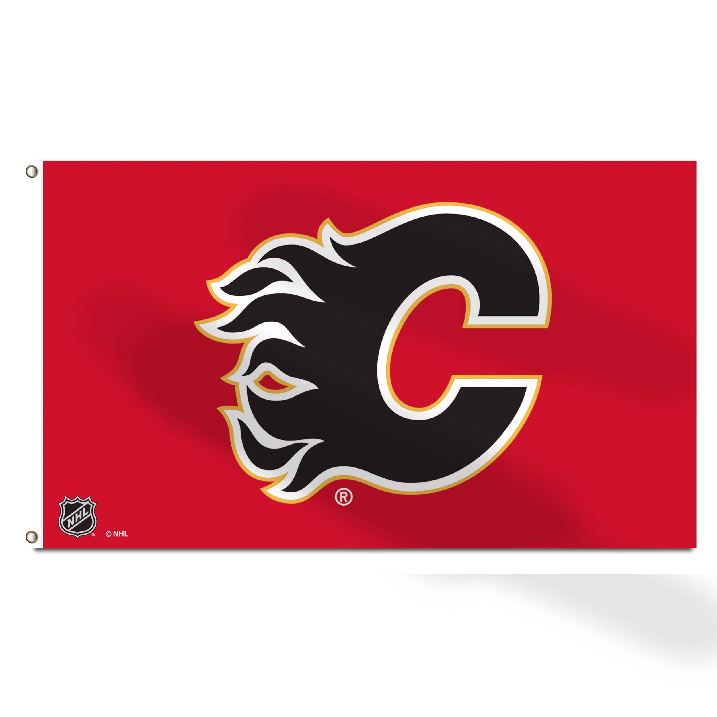 NHL Calgary Flames Single-Sided Logo Banner Flag, 3' x 5' Front_Flat