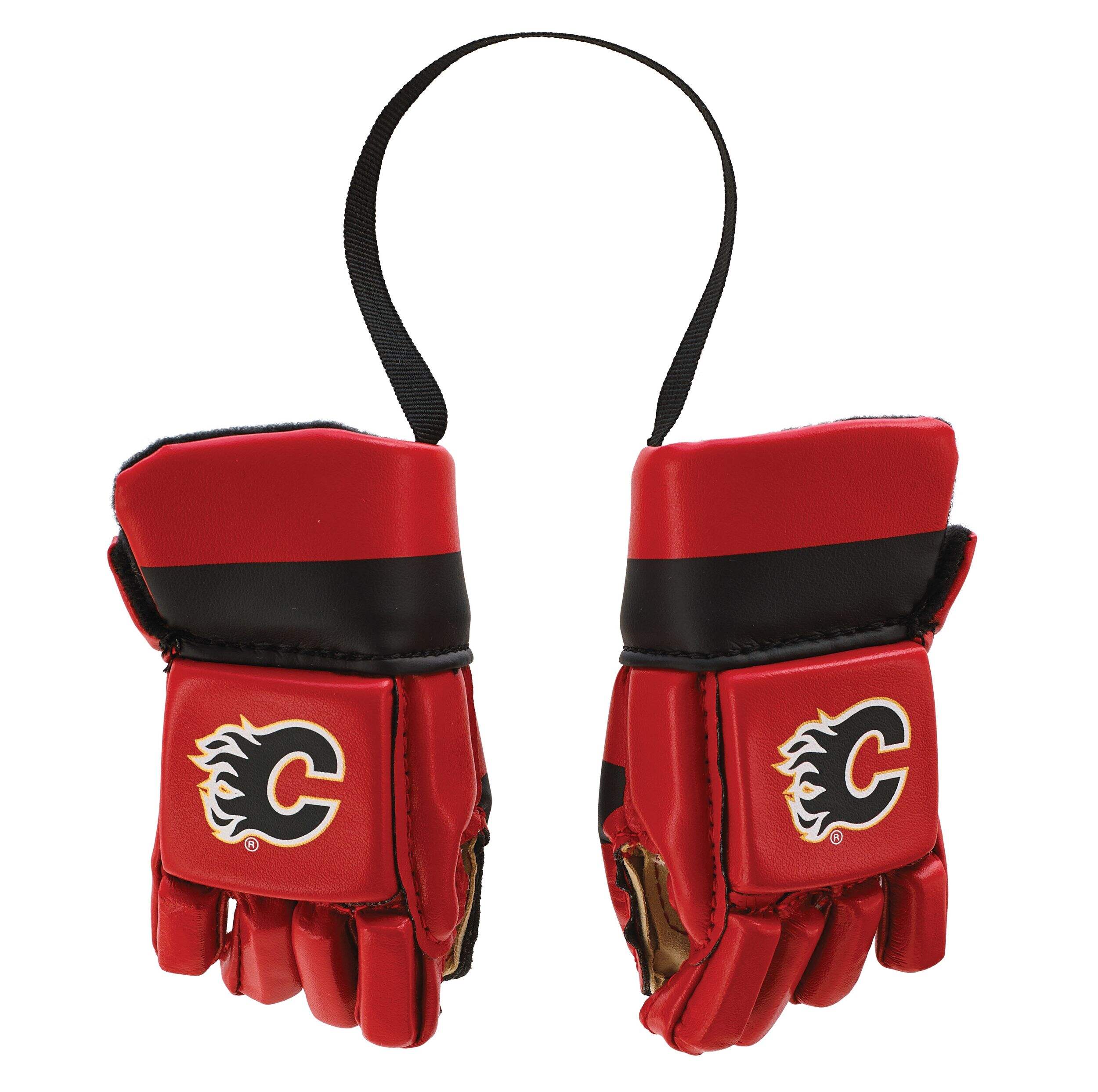 NHL Calgary Flames Mini Hockey Gloves Back_Flat