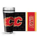 NHL Calgary Flames Full Wrap Wallpaper Travel Mug, 14-oz Front_Flat